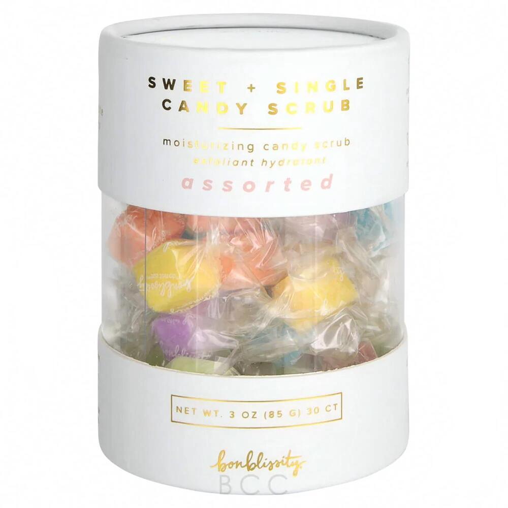 NEW BONBLISSITY sweet and single moisturizing candy scrub - 30 piece in multi
